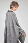 cardigan lungo e over in maglia pesante e sfumata di superkid mohair, lana, poliammide ed elastan - ISABEL BENENATO 