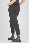soft trousers in viscose and elastane knit jersey like - ISABEL BENENATO 