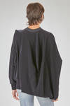 long 'sculpture' tunic in stretch nylon and polyurethane velvet - JUNYA WATANABE 