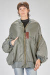 long and wide 'sculpture' bomber in nylon twill padded with polyester wadding - JUNYA WATANABE 
