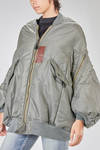 long and wide 'sculpture' bomber in nylon twill padded with polyester wadding - JUNYA WATANABE 