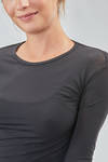 basic t-shirt, hip-lenght, lean, in stretch nylon jersey - JUNYA WATANABE 