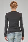 basic t-shirt, hip-lenght, lean, in stretch nylon jersey - JUNYA WATANABE 