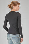 basic t-shirt, hip-lenght, lean, in stretch nylon jersey - JUNYA WATANABE 