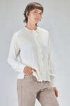 long and straight shirt in silk and elastan satin - KRISTENSEN DU NORD 