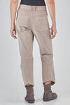 pantalone con gamba conformata in velluto a costine sottili verticali di cotone ed elastan - KRISTENSEN DU NORD 