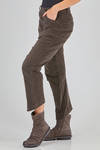 pantalone con gamba conformata in velluto a costine sottili verticali di cotone ed elastan - KRISTENSEN DU NORD 