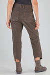 pantalone con gamba conformata in velluto a costine sottili verticali di cotone ed elastan - KRISTENSEN DU NORD 