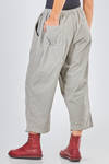 pantalone ampio, in velluto a coste verticali di cotone lavato - MANUELLE GUIBAL 