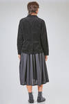 hip-length jacket, wide, in washed cotton vertical wale corduroy - MANUELLE GUIBAL 