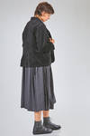 hip-length jacket, wide, in washed cotton vertical wale corduroy - MANUELLE GUIBAL 