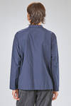 long and wide shirt in washed cotton and polyester popeline - MANUELLE GUIBAL 