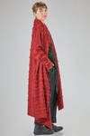 cardigan lungo e ampio a cappotto, in maglia bouclé di yak, mohair e poliammide - MARC LE BIHAN 