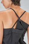long slip dress, lean and asymmetric, in wool and polyamide sallia - MARC LE BIHAN 