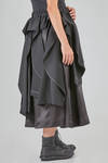 long and wide 'sculpture' skirt in wool and cupro gabardine - NOIR KEI NINOMIYA 