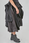long and wide 'sculpture' skirt in wool and cupro gabardine - NOIR KEI NINOMIYA 