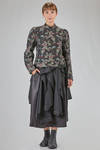 giacca al fianco, dritta, in garza doppiata di cotone, cupro, poliestere e nylon con motivo jacquard - NOIR KEI NINOMIYA 