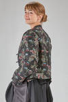 giacca al fianco, dritta, in garza doppiata di cotone, cupro, poliestere e nylon con motivo jacquard - NOIR KEI NINOMIYA 