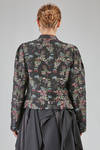 giacca al fianco, dritta, in garza doppiata di cotone, cupro, poliestere e nylon con motivo jacquard - NOIR KEI NINOMIYA 