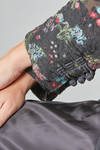 giacca al fianco, dritta, in garza doppiata di cotone, cupro, poliestere e nylon con motivo jacquard - NOIR KEI NINOMIYA 