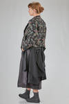 giacca al fianco, dritta, in garza doppiata di cotone, cupro, poliestere e nylon con motivo jacquard - NOIR KEI NINOMIYA 