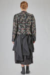 giacca al fianco, dritta, in garza doppiata di cotone, cupro, poliestere e nylon con motivo jacquard - NOIR KEI NINOMIYA 