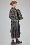 giacca al fianco, dritta, in garza doppiata di cotone, cupro, poliestere e nylon con motivo jacquard - NOIR KEI NINOMIYA 