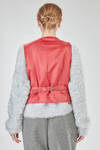 gilet al fianco, ampio, in principe di galles di lana e poliuretano e in tela di poliestere - NOIR KEI NINOMIYA 