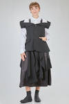 gilet al fianco, sfiancato, in gabardine di lana - NOIR KEI NINOMIYA 