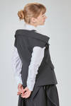gilet al fianco, sfiancato, in gabardine di lana - NOIR KEI NINOMIYA 
