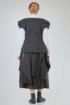 gilet al fianco, sfiancato, in gabardine di lana - NOIR KEI NINOMIYA 