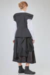 gilet al fianco, sfiancato, in gabardine di lana - NOIR KEI NINOMIYA 