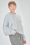 hip-lenght sweater, oversize, in faux fur long-pile polyester knit - NOIR KEI NINOMIYA 