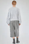 hip-lenght sweater, oversize, in faux fur long-pile polyester knit - NOIR KEI NINOMIYA 