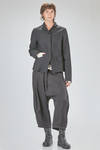 giacca al fianco, lievemente sfiancata, in twill di lino e lana - RUNDHOLZ 