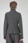 giacca al fianco, lievemente sfiancata, in twill di lino e lana - RUNDHOLZ 