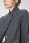 giacca al fianco, lievemente sfiancata, in twill di lino e lana - RUNDHOLZ 
