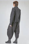 giacca al fianco, lievemente sfiancata, in twill di lino e lana - RUNDHOLZ 