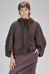 cardigan corto e ampio in felpa di cotone - RUNDHOLZ 