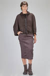 cardigan corto e ampio in felpa di cotone - RUNDHOLZ 