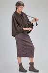 cardigan corto e ampio in felpa di cotone - RUNDHOLZ 