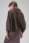 cardigan corto e ampio in felpa di cotone - RUNDHOLZ 
