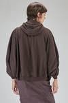 cardigan corto e ampio in felpa di cotone - RUNDHOLZ 
