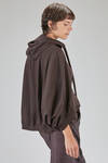 cardigan corto e ampio in felpa di cotone - RUNDHOLZ 