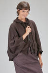 cardigan corto e ampio in felpa di cotone - RUNDHOLZ 