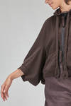 cardigan corto e ampio in felpa di cotone - RUNDHOLZ 