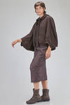 cardigan corto e ampio in felpa di cotone - RUNDHOLZ 