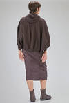 cardigan corto e ampio in felpa di cotone - RUNDHOLZ 