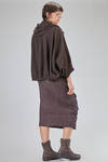 cardigan corto e ampio in felpa di cotone - RUNDHOLZ 