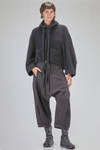 short and wide cardigan in soft raccoon knit - RUNDHOLZ 